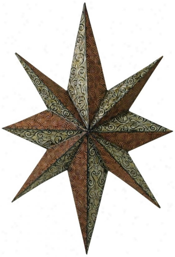 Eight Point Star Wall Decor (n7218)