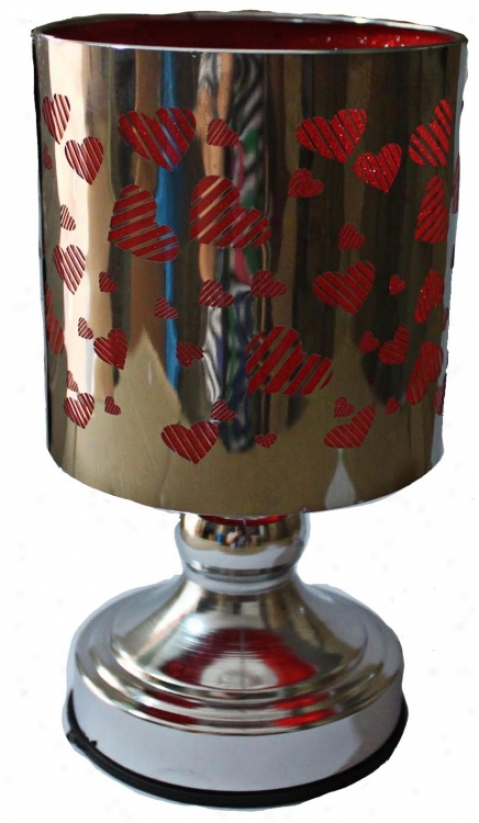 Electric Heart Candle Holder And Accent Night (u7910)