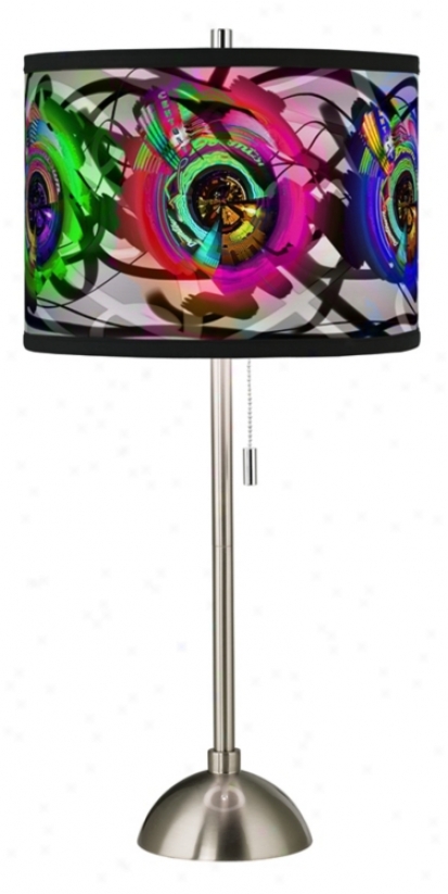 Electric Neon Giclee Style Art Shade Table Lamp (60757-89456)