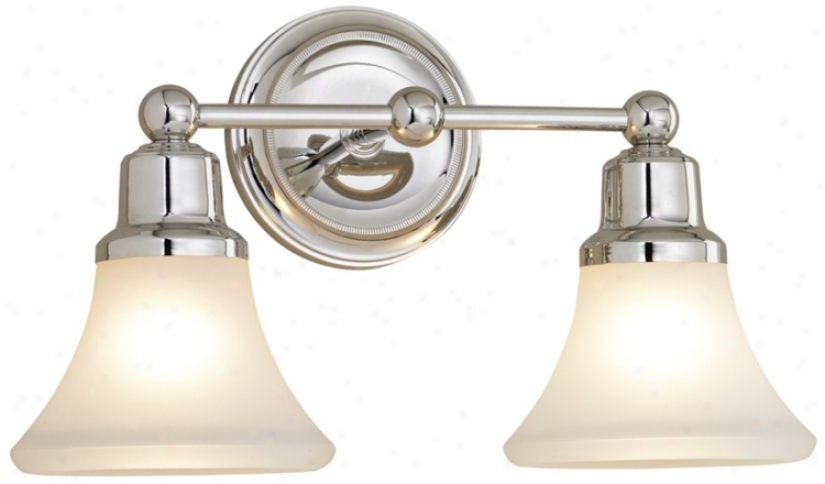 Elizabth Polished Nickel Pair Light Bath Fixture (87644)