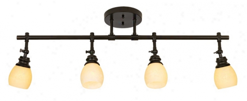 Elm Park 4-yead Bronze Track Wall Or Ceiling Light Fixture (44878)