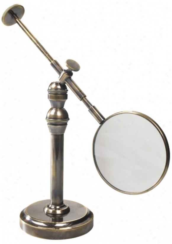 Empress Brass And Bronze Magnifying Reading Glass (t1546)
