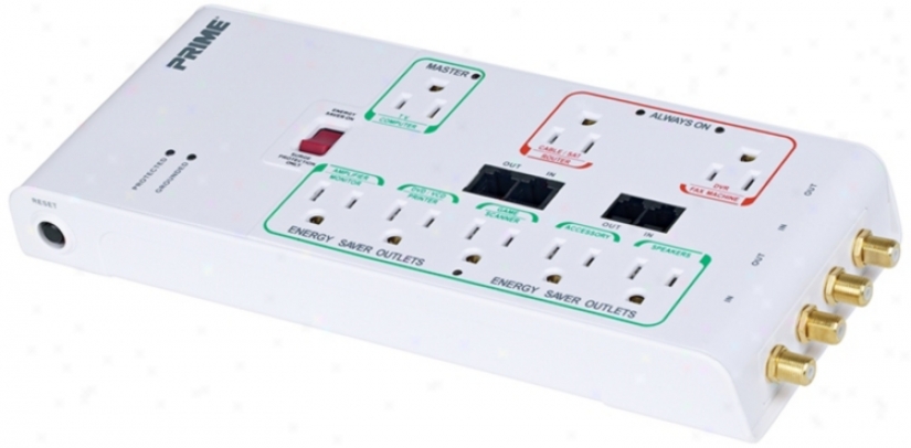 Energy Saver Eight Outlet Surge Protector (m1938)