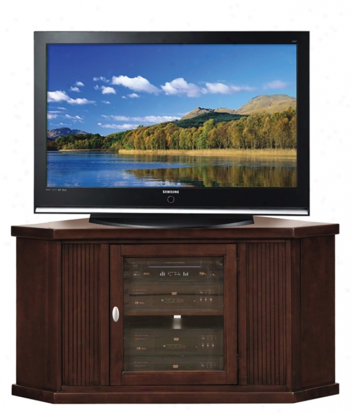 Espresso Wood 46" Wide Corner Television Console (m9350)