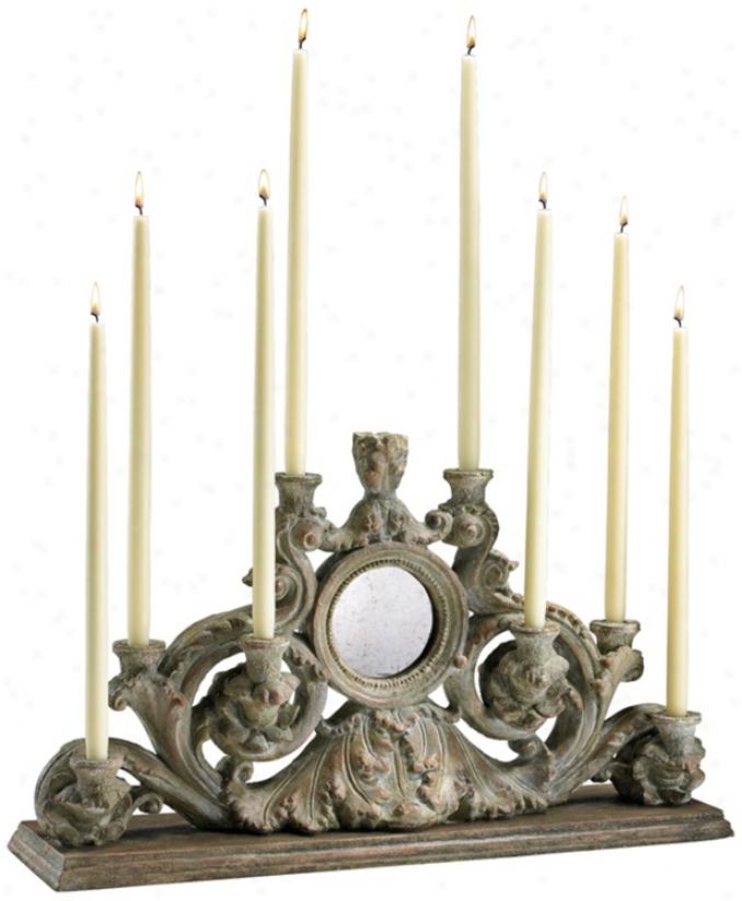 European Washed Ash Taper Candle Holder (v0599)