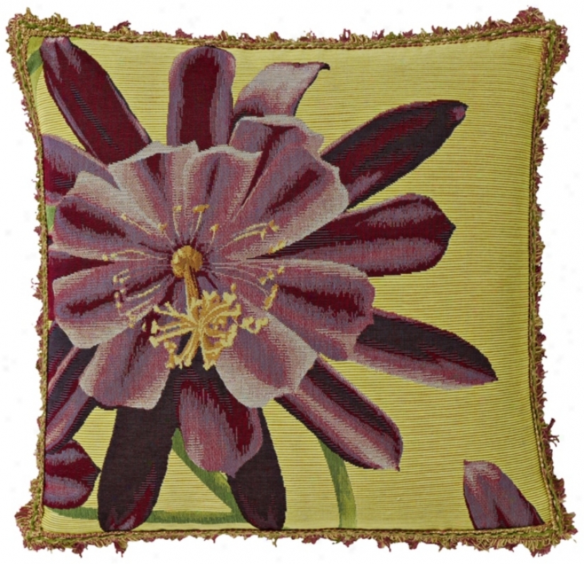 Exotic Blossom Lemon 19" Square Pillow (g2896)