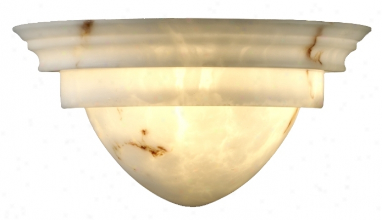 Faux Alabaster Classic Wall Sconce (61950)