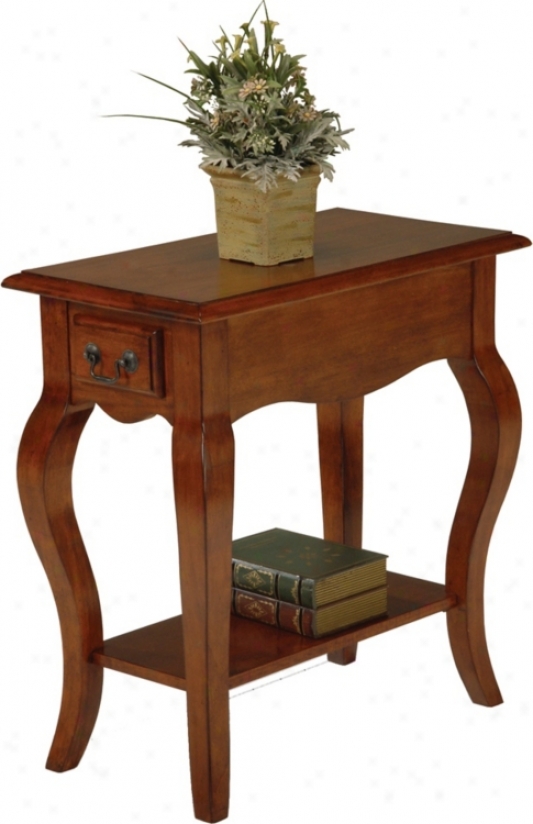 Favorite Finds Brown Cherry Finish Side Table (k3058)