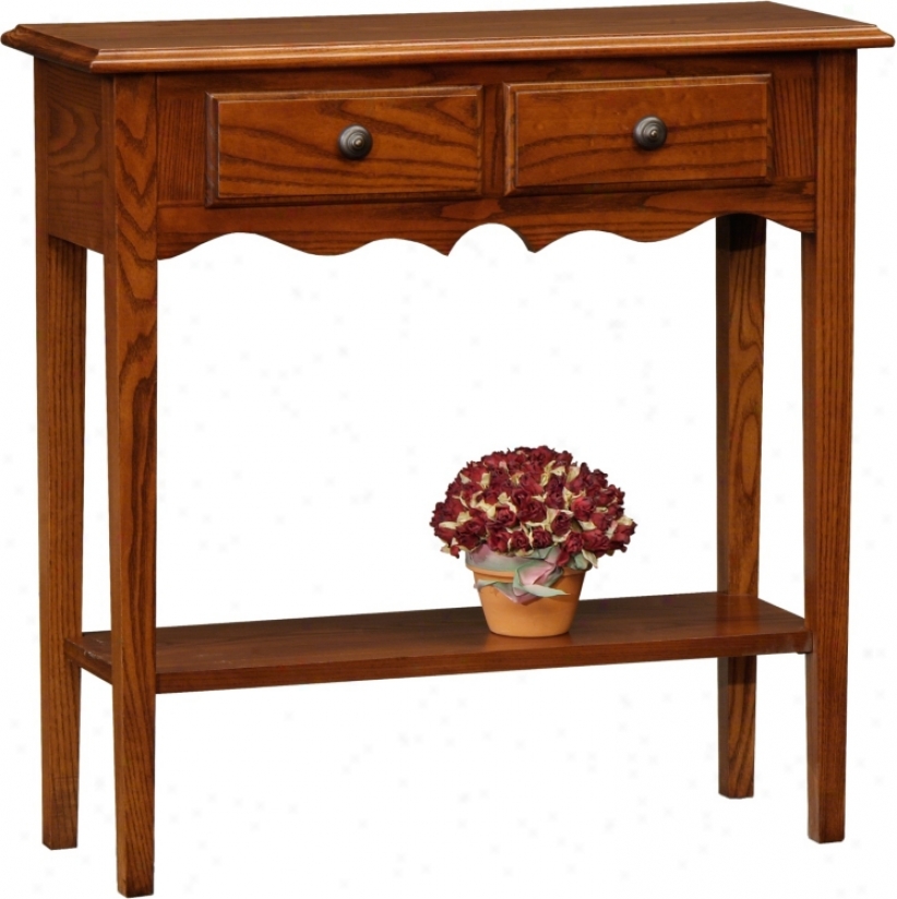 Favorite Finds Medium Oak Finish Petite Console Table (k3079)