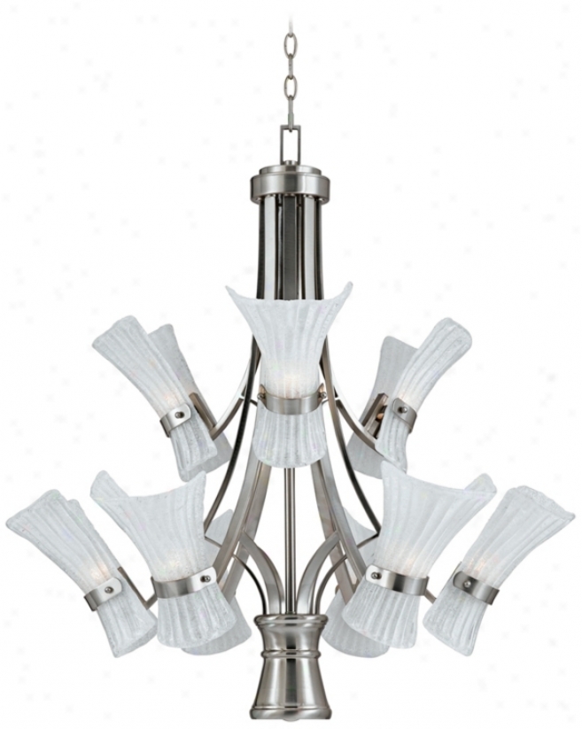 Fiji Collection Nickel 10-light Pendant Chandelier (k1468)