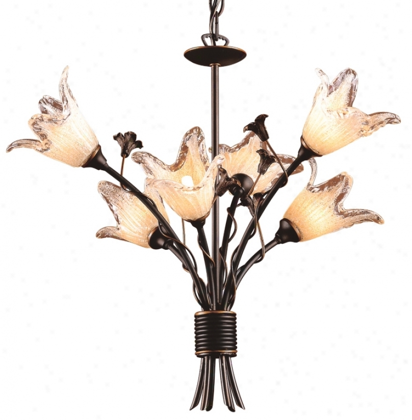 Fioritura Assemblage Six Light Tulip Glass Chandelier (48537)