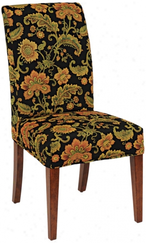 Firelight Slipcovered Parsons Cherry Armless Dining Chair (79317-44635)