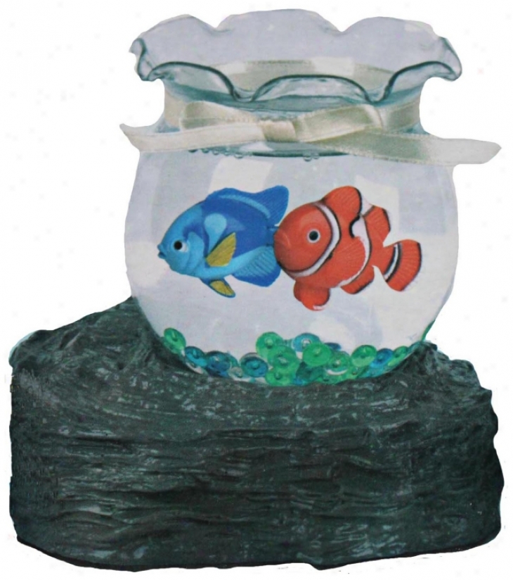 Fish Bowl Battery Operated Decorative Accent (u7850)