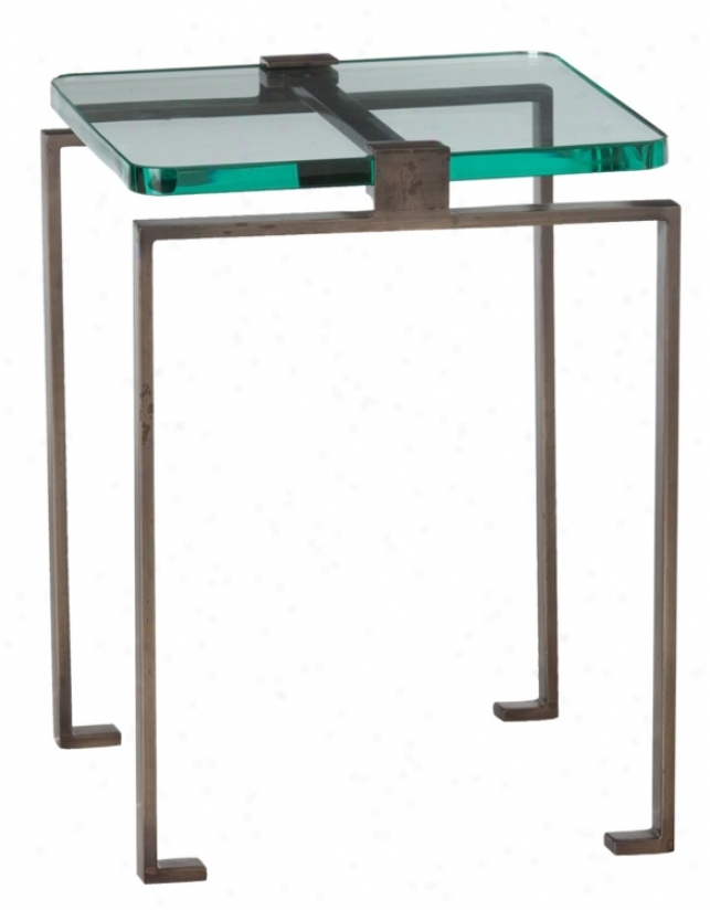 Fisher Iron And Glass Accent Table (m2238)