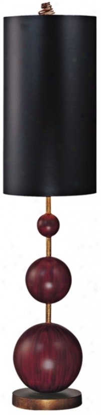 Flambeau Marie Oxblood Red Buffet Table Lamp (41797)