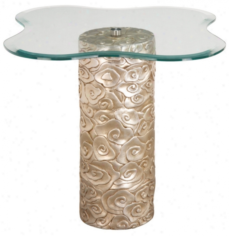Floral Base Mini Accent Table (g2781)
