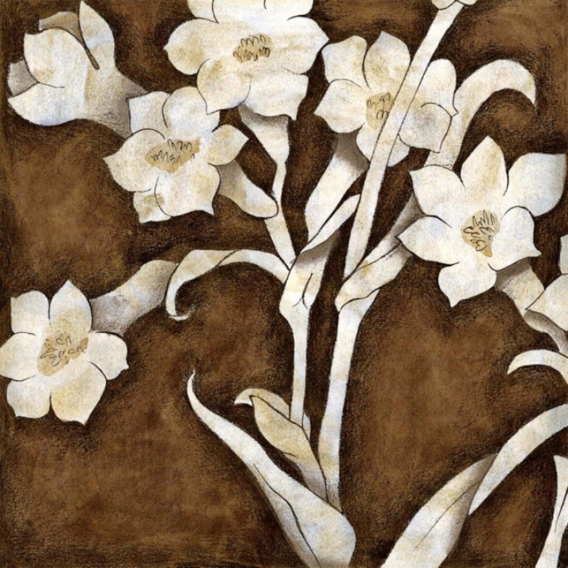 Floral Quartet Iii Giclee 16" Square Canvas Wall Art (n1748)