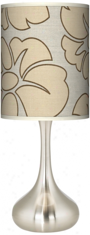 Floral Silhouette Gicl3e Kiss Table Lamp (k3334-t5822)