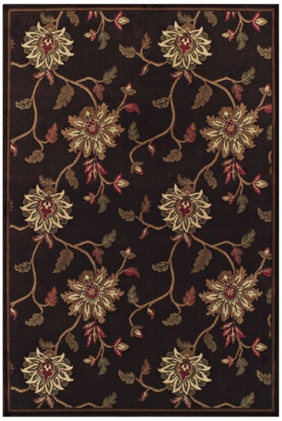 Floral Vine Pine marten 7' 10"x10' 7" Area Rug (j6014)