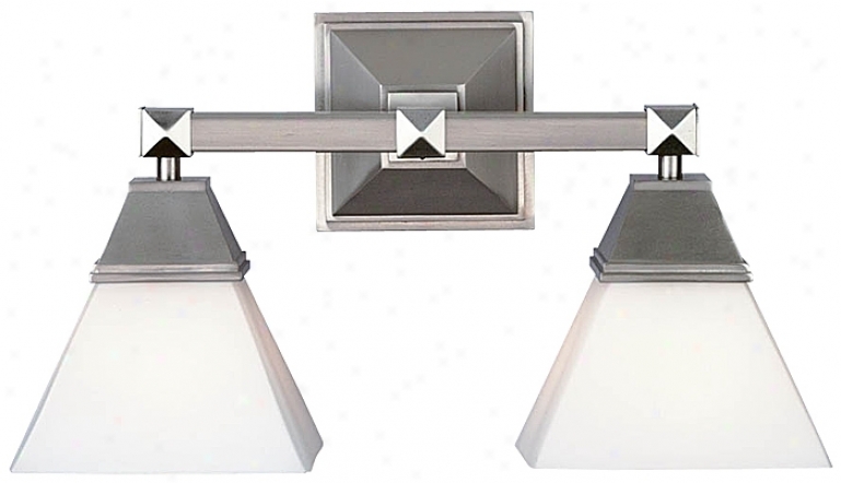 Forecast Redden  16" Wide Satin Nickel Bathroom Light Fixture (08400)