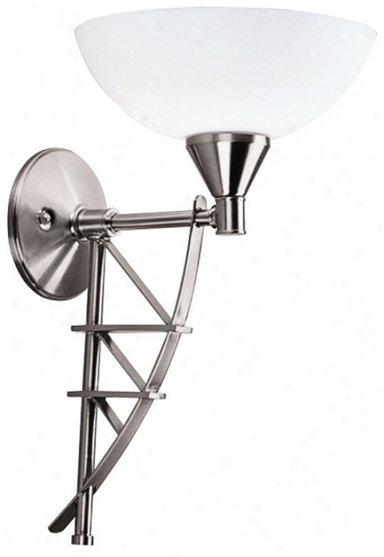 Foredast Delineation 4 1/2" Satin Nickel Wall Sconce (g5057)