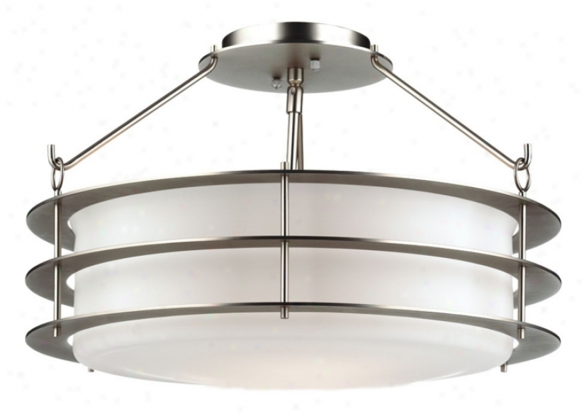 Forecast Hollywood Hills Silver 18" Ceiling Light Fixture (46880)