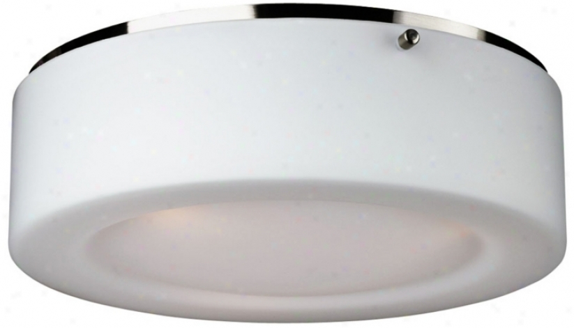 Forecast Lisa Collection 13 1/2" Satin Nickel Ceiling Light (g5265)