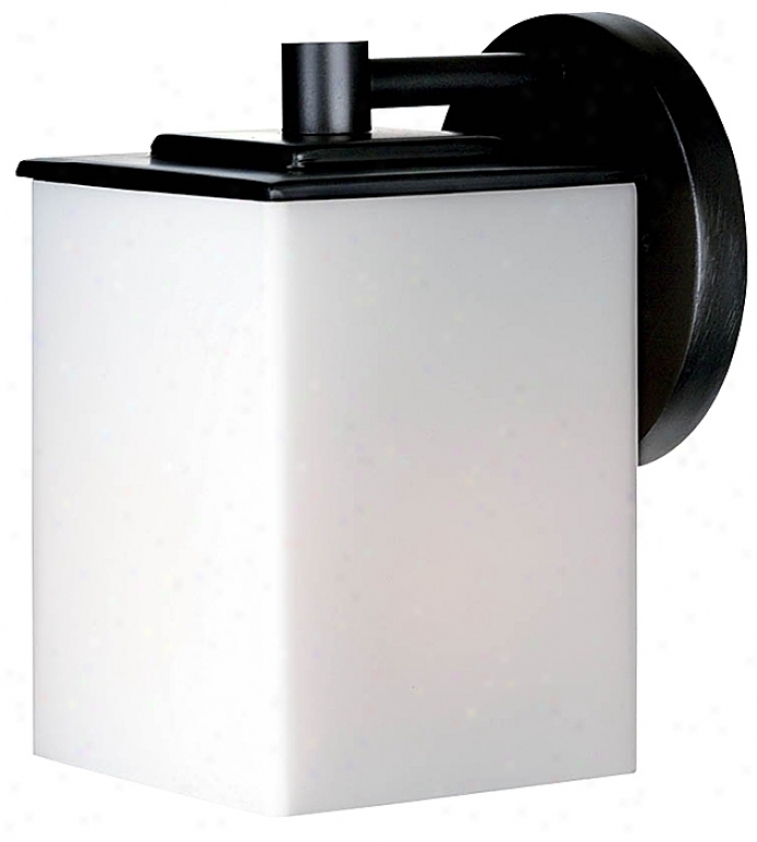 Forecast Midnight Collection 7" Sqquare Black Outdoor Light (09252)