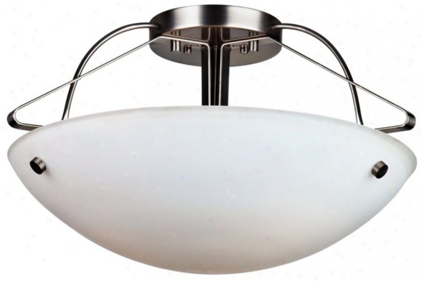 Forecast Orb Coilection 21 1/2" Wide Nickel Ceiling Light (96872)