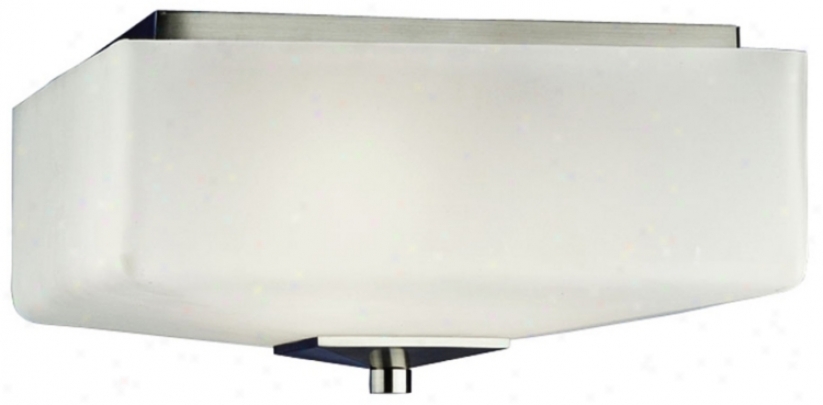 Forecast Radius Collection 13" Wide Nickel Ceiling Light (21374)