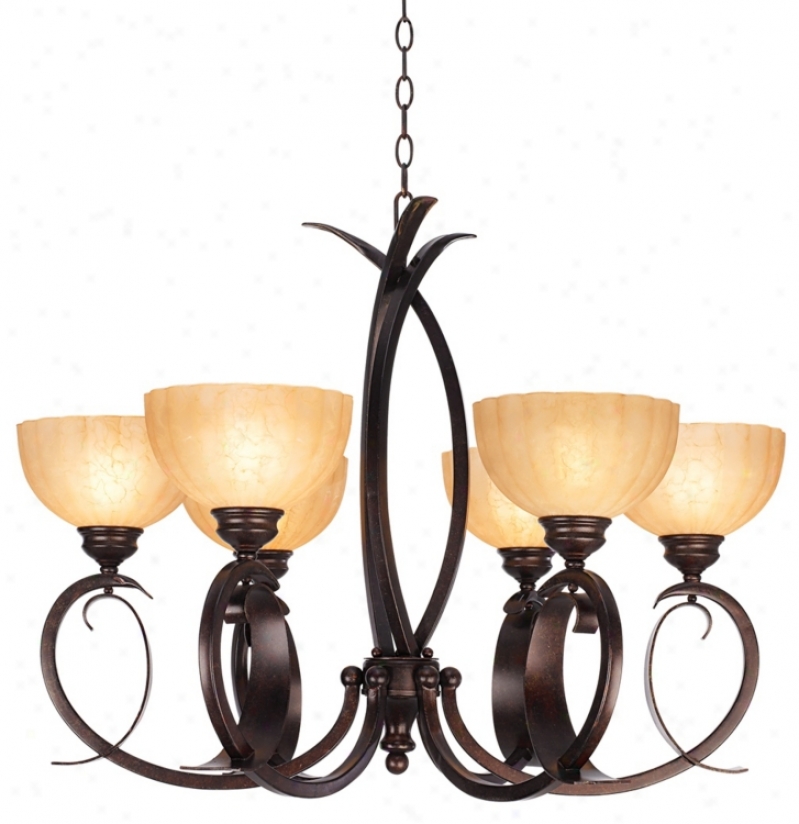 Franklin Iron Worrks Bold Curves 31 1/2" Wide Chandelier (8217)