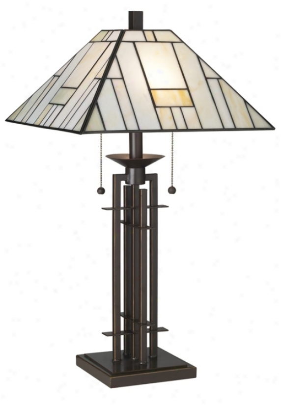 Franklin Iron Works&#174;  Wrought Iron Tiffany-style Table Lamp (99624)