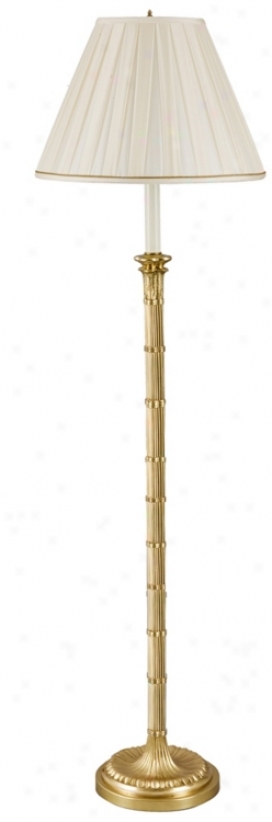 Frederick Cooper Vauxhall Ii Antiqued Brass Floor Lamp (p4409)