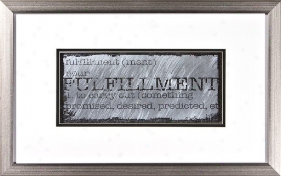 Fulfillment Ii Silver Frame 22" Wide Wall Art (h1948)