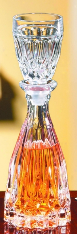 Full-lead Crystal 7 1/2" High Mouthwash Bottle (g5289)