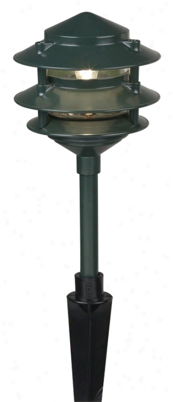 Garden Green Pagoda Style Lamscape Light (68712)