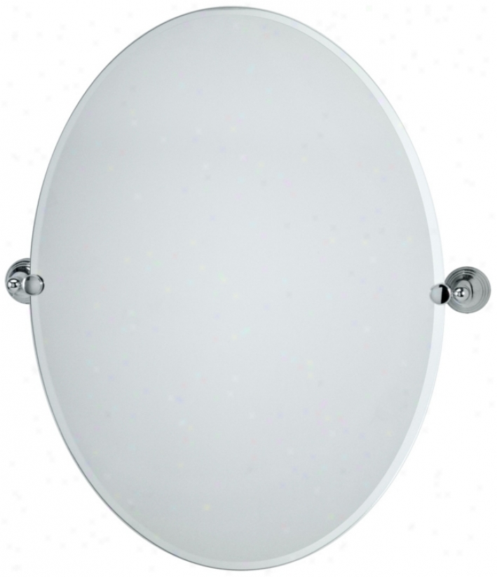 Gatco Charlotte Polished Chrome Oval 32" High Wall Reflector (p5322)