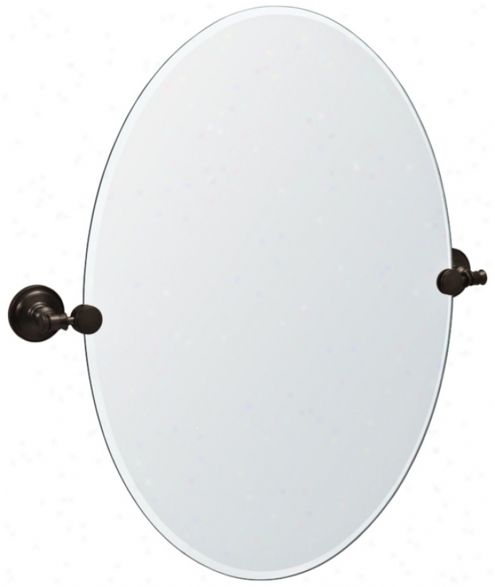 Gatco Irvine Bronze Finish 26 1/2" High Tilt Wall Mirror (p8040)