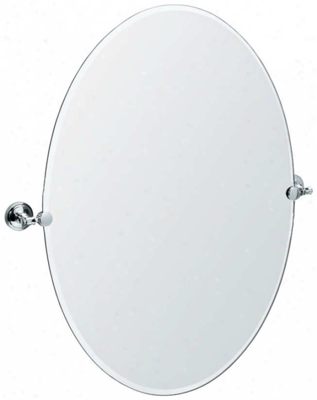 Gatco Irvine Chromee Finish Oval 32" High Tilt Wall Reflector (p8041)