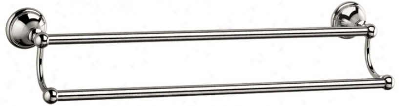 Gatco Laurel Avenue Polished Nickel 24" Double Towel Bar (u6211)