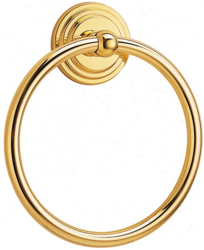 Gatco Marina 7 3/4" High Solid Brass Towel Ring (u65510)