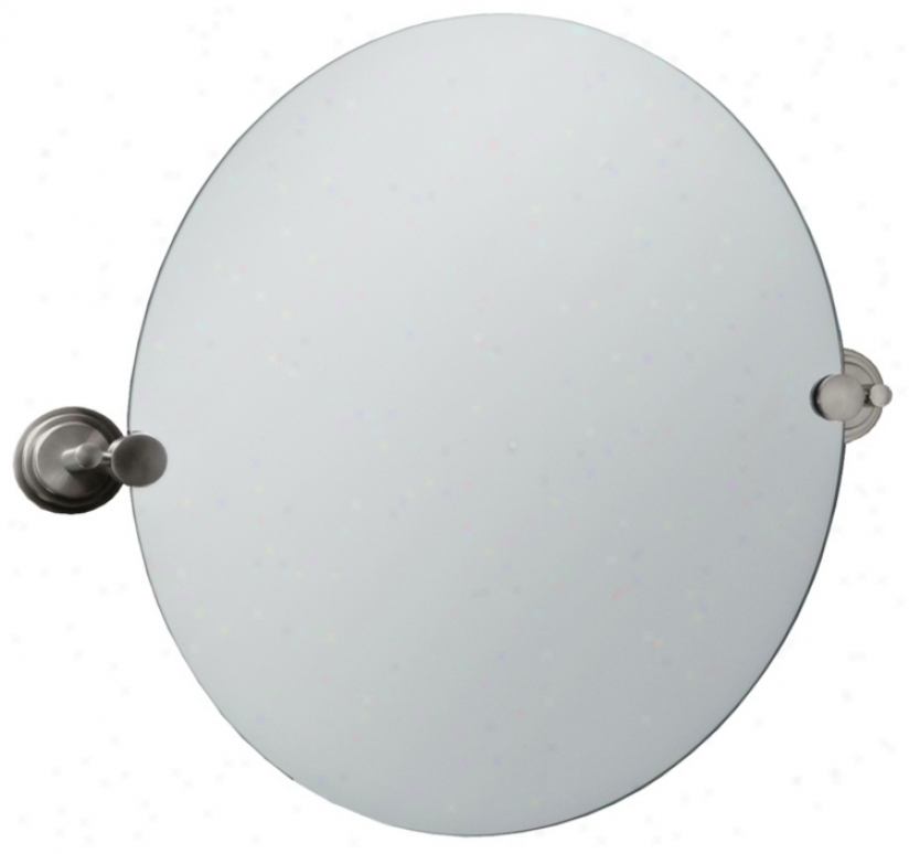 Gatco Marina Satin Nickel 23 1/2" Highh Tilt Wall Mirror (p8029)