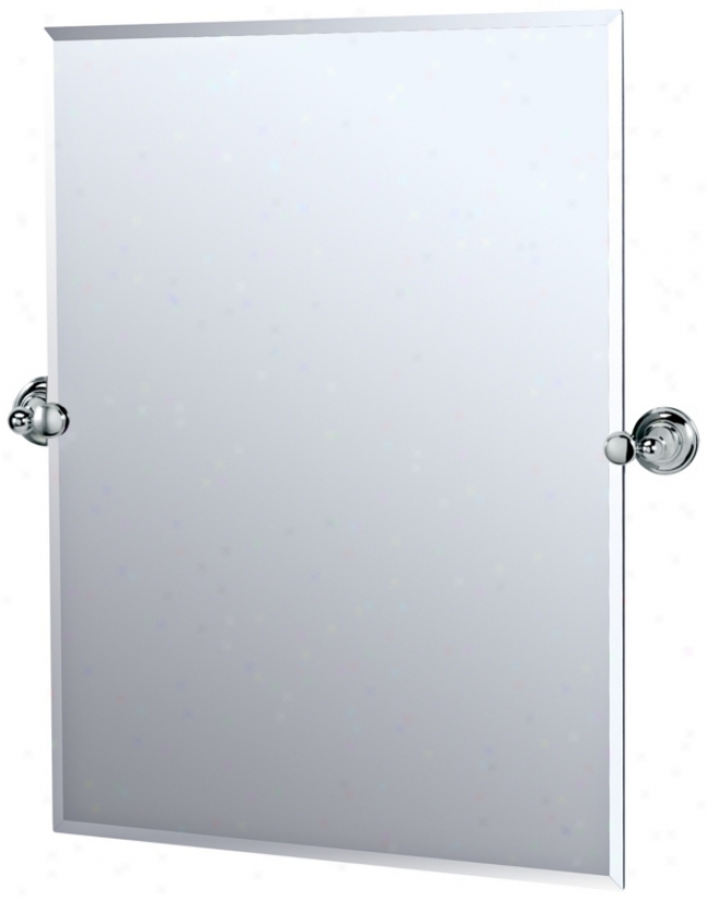 Gatco Polisged Chrome Tiara 31 1/2" High Tilt Wall Mirror (p5327)