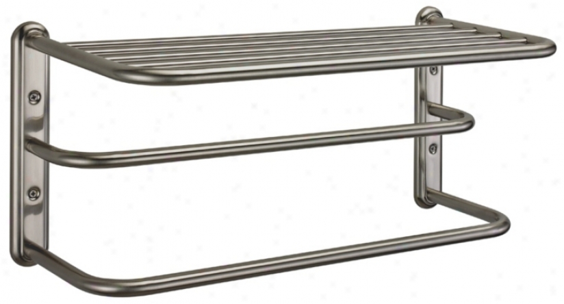 Gatco Satin Nickel 20" Wide Spa 2-bar Towel Rack (u6266)