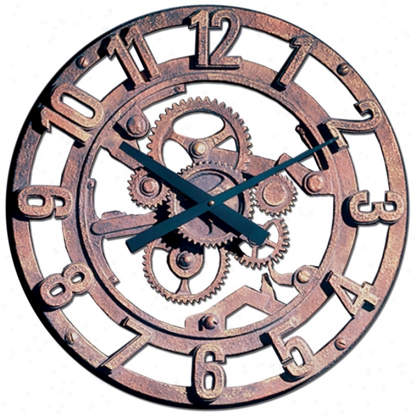 Gears Of Time 22" Wide Battery Powered Wall Clock (m0277)