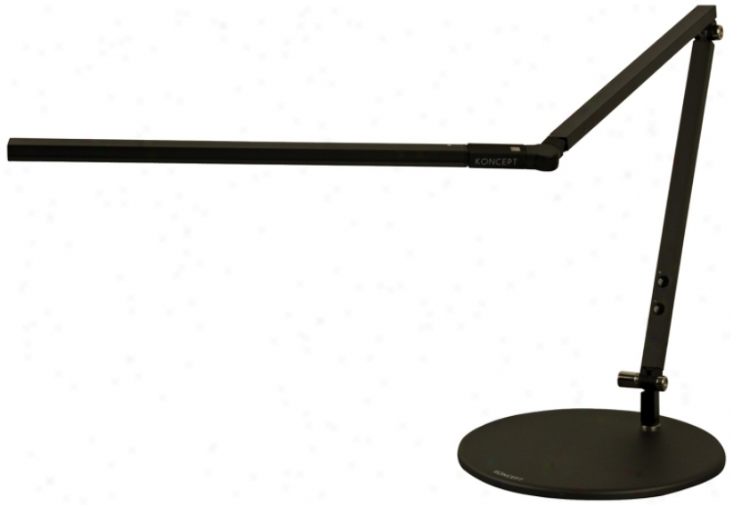 Gen 2 Z-bar Meyallic Black Warm White Led Mini Desk Lamp (k9438)