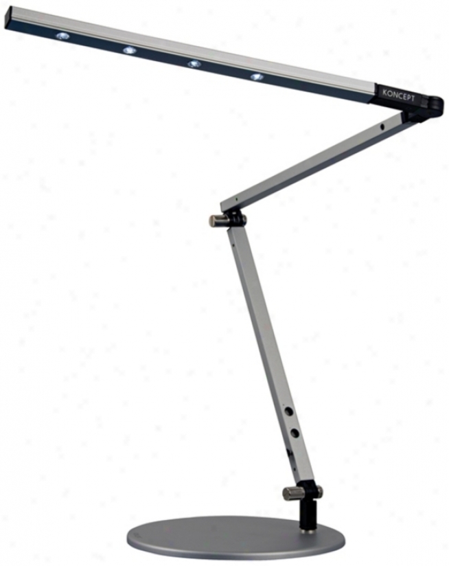 Gen 2 Z-bar Silver Finish Daylight Led Mini Desk Lamp (k9436)