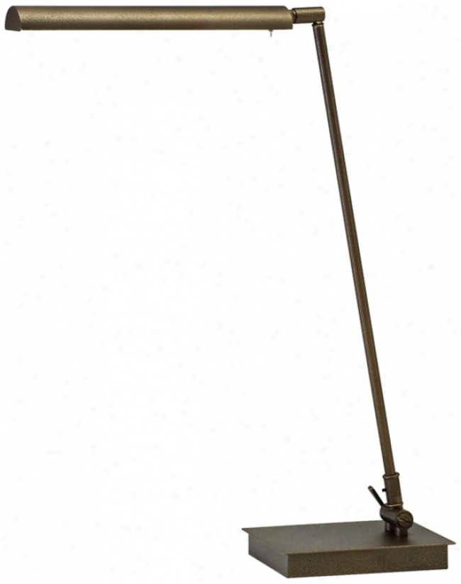 Generation 22&#8212; High Hammered Bronze Led Piano Lamp (r3407)
