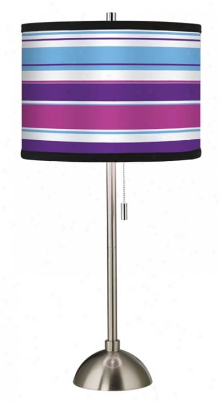 Giclee Beach Towel Pattern Shade Table Lamp (60757-99589)