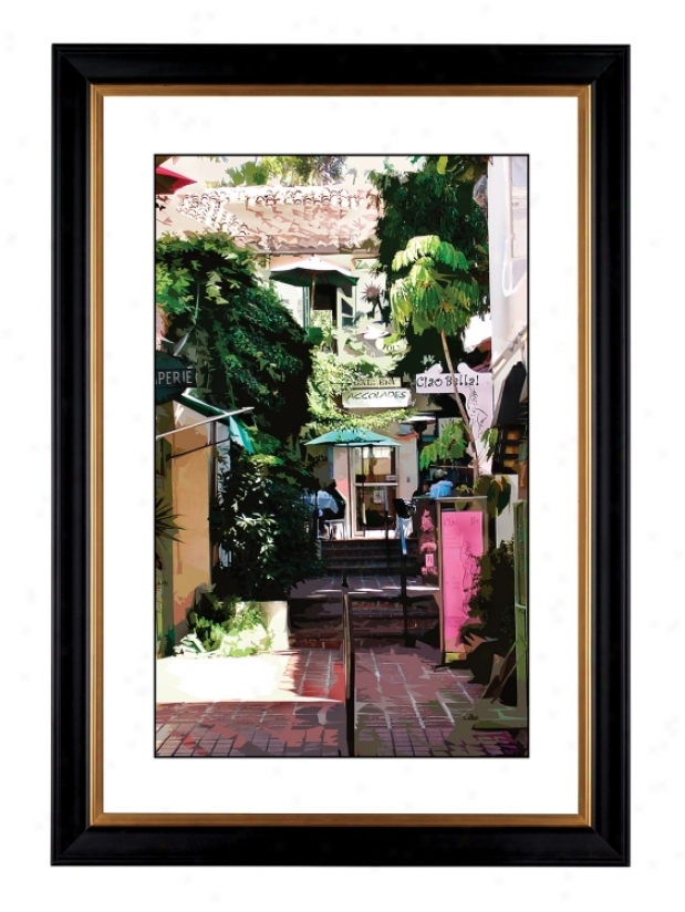 Giclee Sidewalk Cafe 41 3/8" High Wall Art (18235-80384)